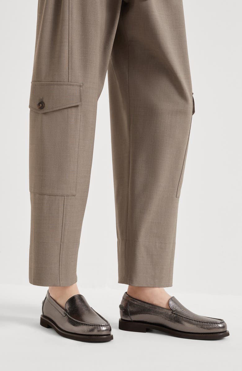Brunello Cucinelli Utility trousers, Alternate, color, Mud
