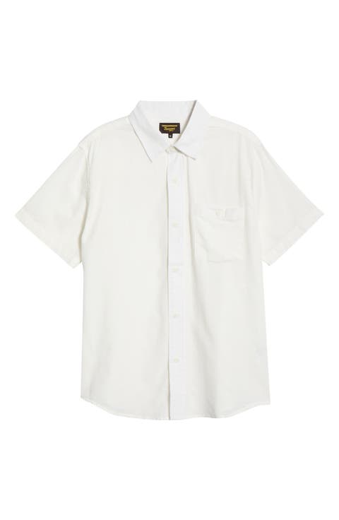 Caldera Stripe Jacquard Short Sleeve Button-Up Shirt