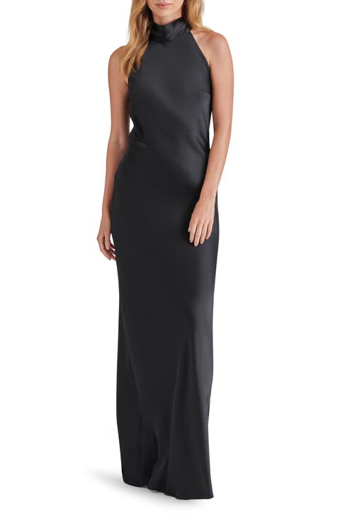 Lara Satin Bias Cut Maxi Dress