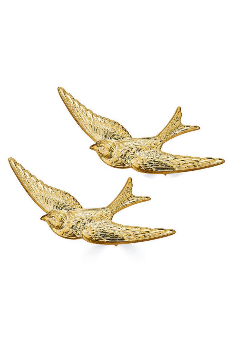 Cadillac Bird Clips, Main, color, Gold