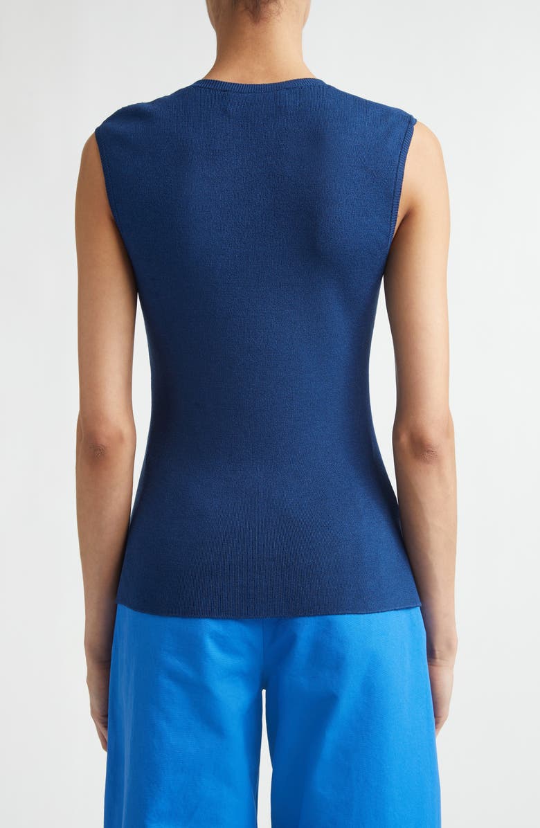 PARTOW Bowery Sleeveless Silk Blend Sweater, Alternate, color, Aegean Blue