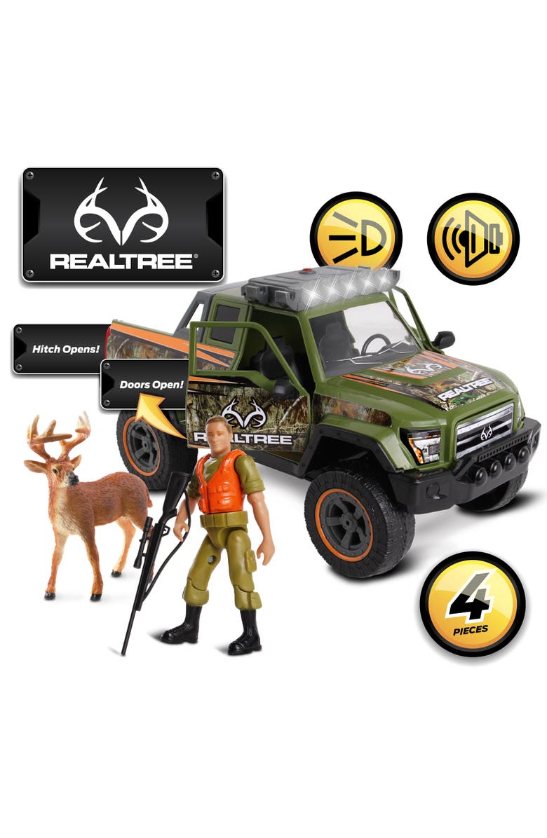 REALTREE 118 Scale Buck Hunting Playset 4 Piece, Ages 3+, Alternate, color,