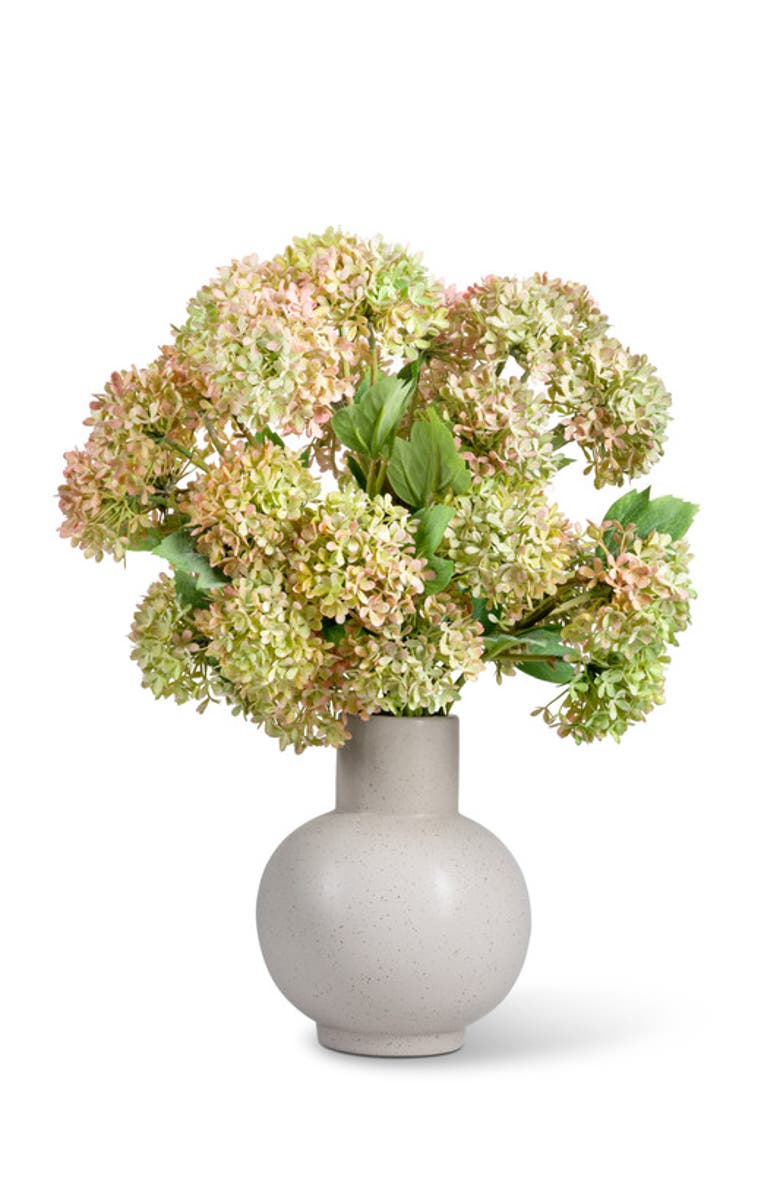 CocoBella Donte Snowball Hydrangea Arrangement, Main, color, 