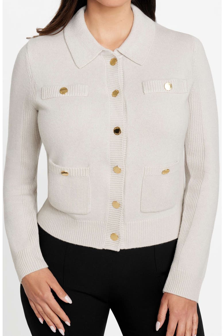 Afrah Pocket Cardigan, Alternate, color, LIGHT GREY
