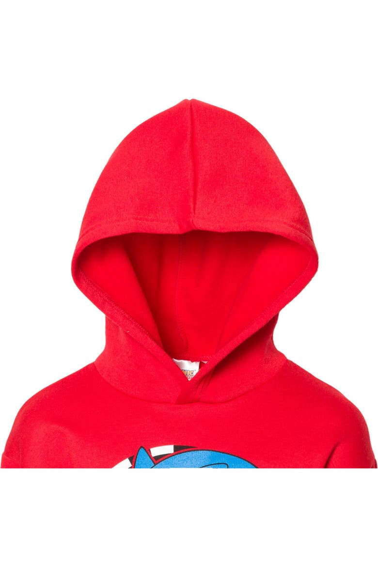 Sonic the Hedgehog 2-Piece Fleece Hoodie and Pants Set, Alternate, color, Sonic Red Black