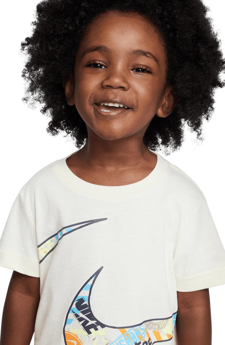 Nike Kids' Cotton Blend Graphic T-Shirt & Shorts Set, Alternate, color,