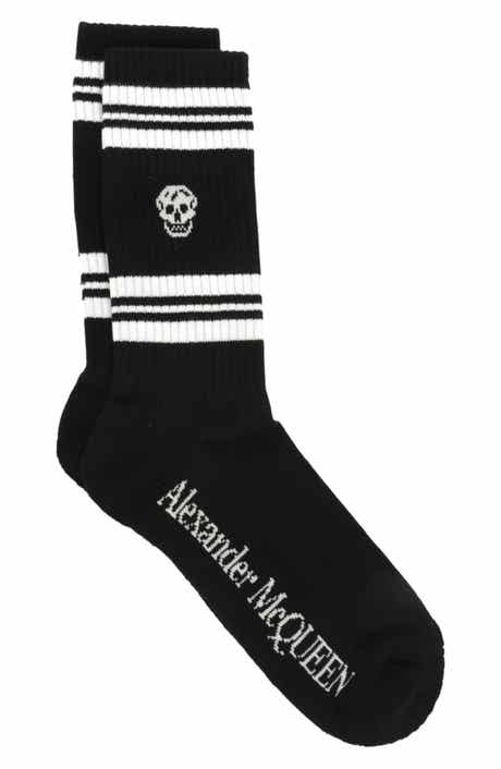 Alexander McQueen Puma Stripe Skull Logo Crew Socks