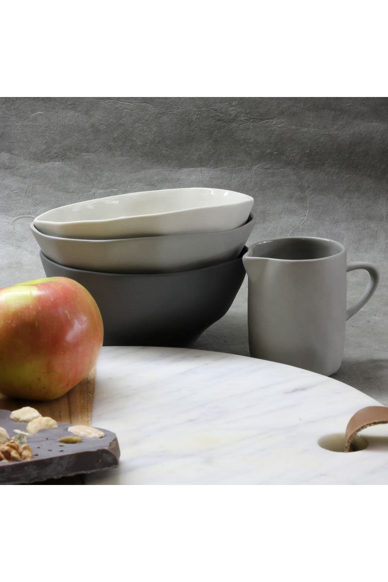 Tam Stoneware Dessert Bowl - Set of 4, Alternate, color, Sterling