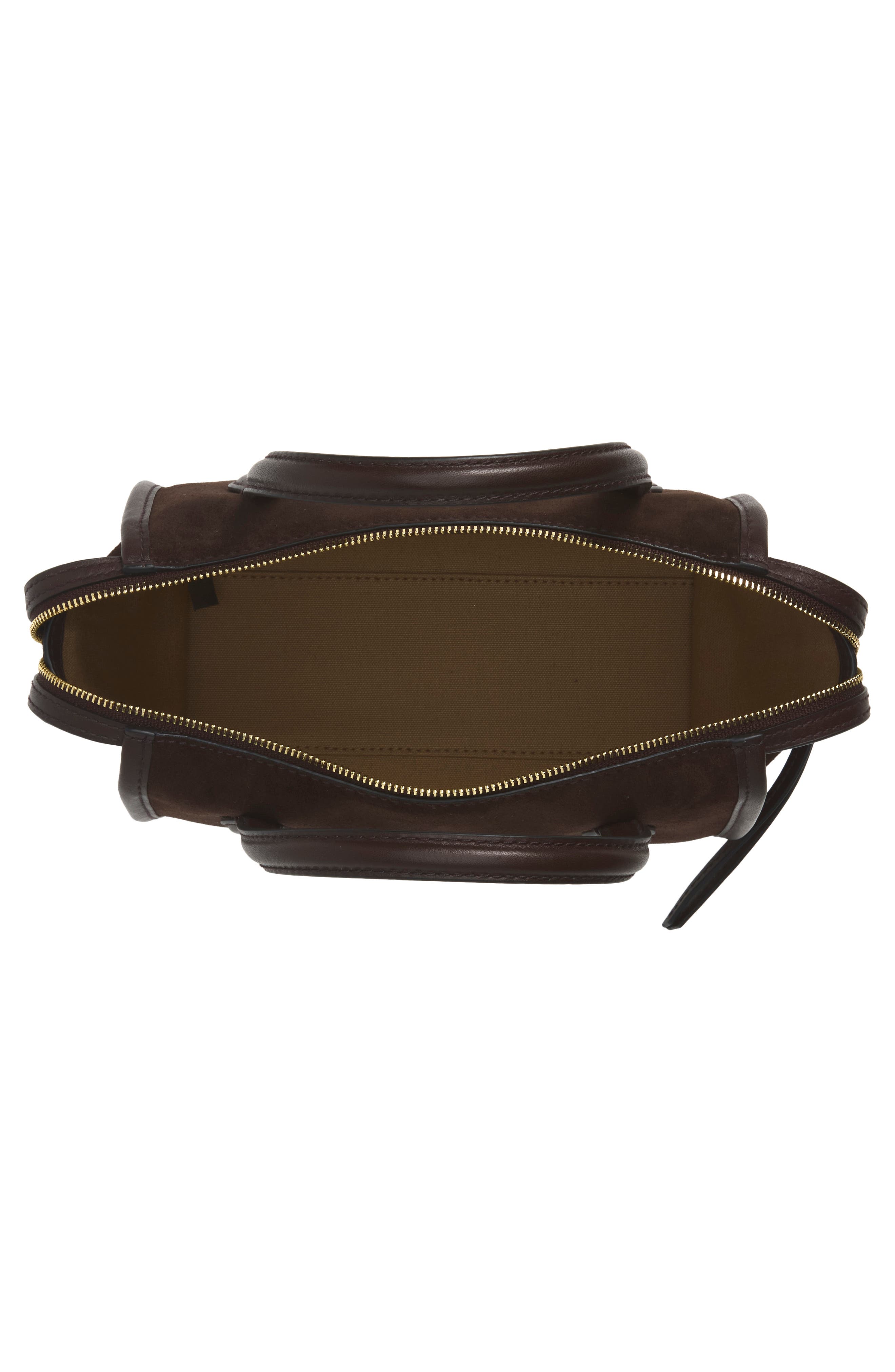 Lexington Suede Crossbody Bag, Alternate, color, DARK CAROB