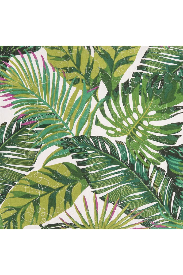Waialea Bay Tropical Cotton Quilt Set  - Reversible and Machine Washable, Alternate, color, Green