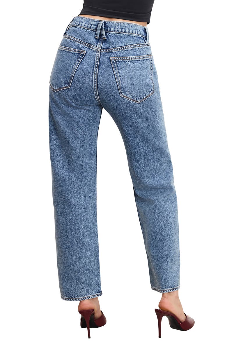 Good American Good Standard Straight Leg Jeans, Alternate, color,