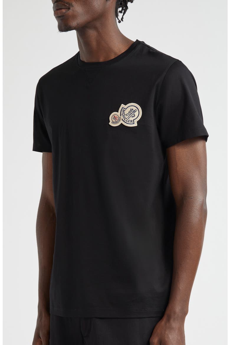 Logo Cotton T-Shirt, Alternate, color, BLACK