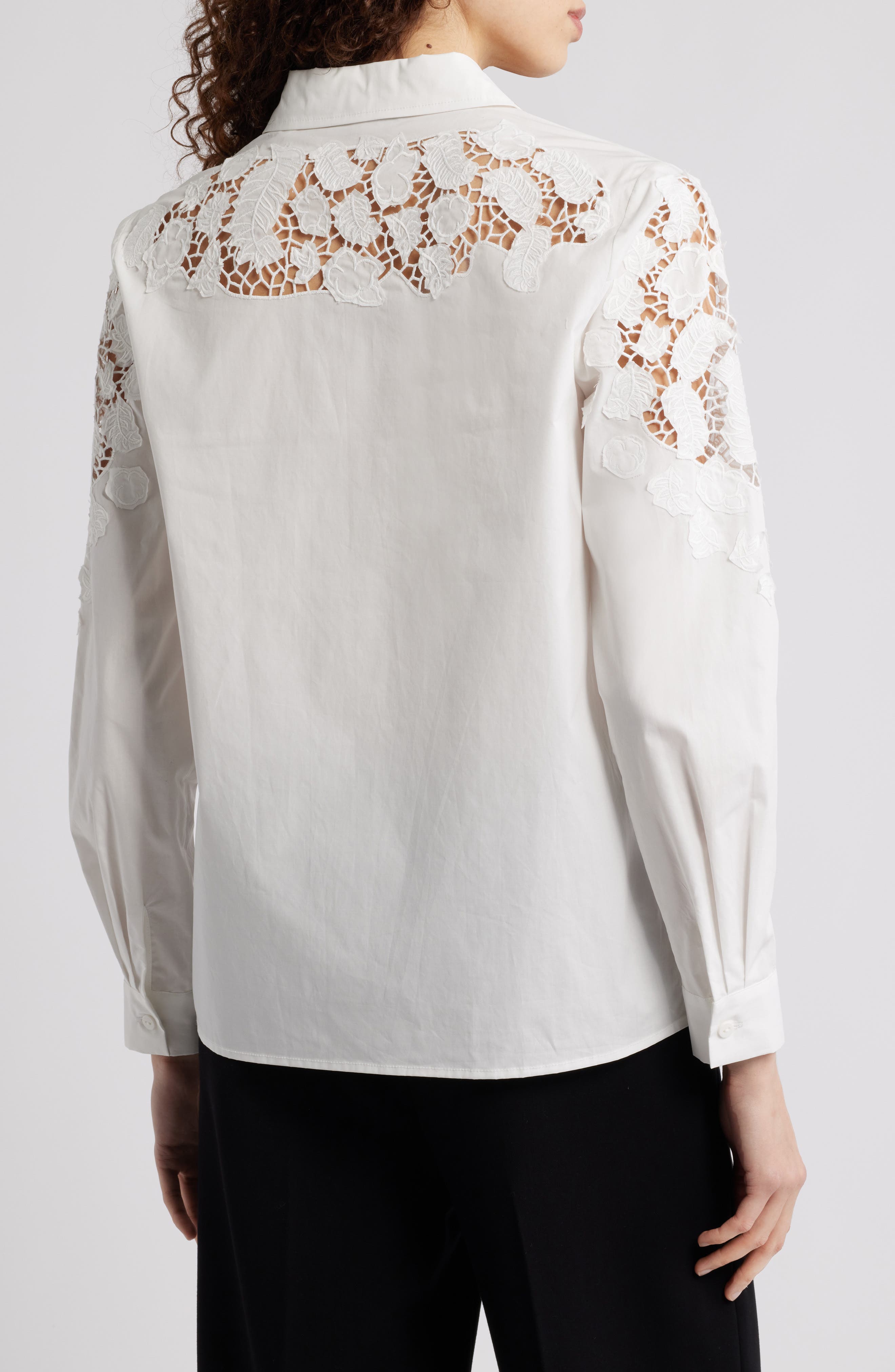 The Kira Floral Applique Button-Up Shirt - image 2
