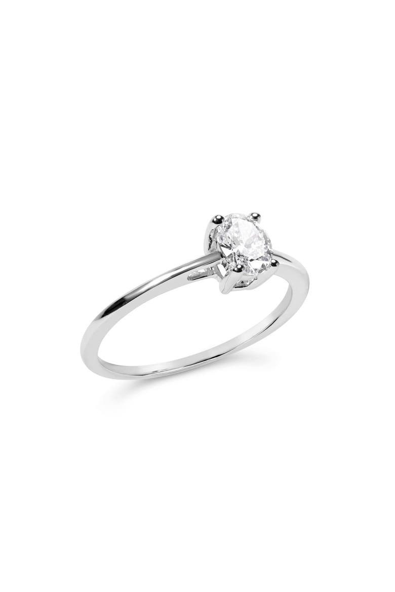 14K White Gold 1/2 Cttw Lab Grown Diamond Engagement Ring, Alternate, color, White