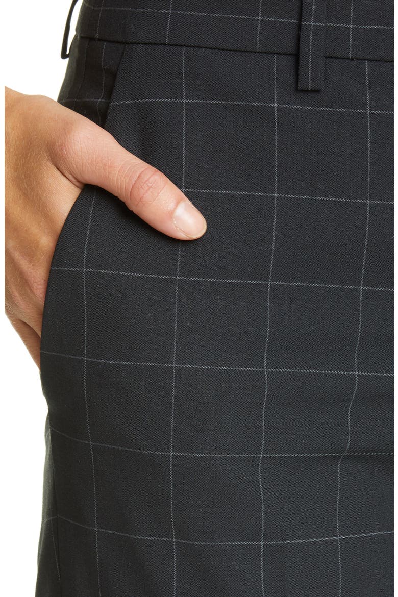 Demitria 4 Windowpane Check Flare Leg Pants, Alternate, color, BLACK MULTI