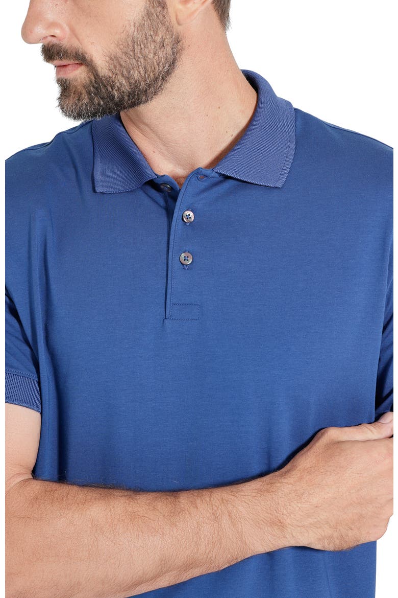 Pima Cotton Tech Polo with UV Protection, Alternate, color, Royal Blue