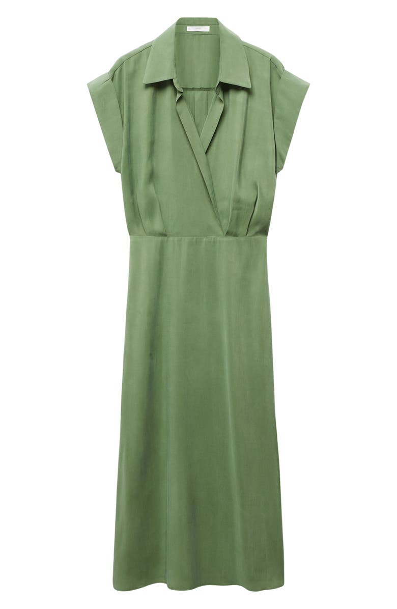 MANGO Surplice V-Neck Midi Shirtdress, Alternate, color,