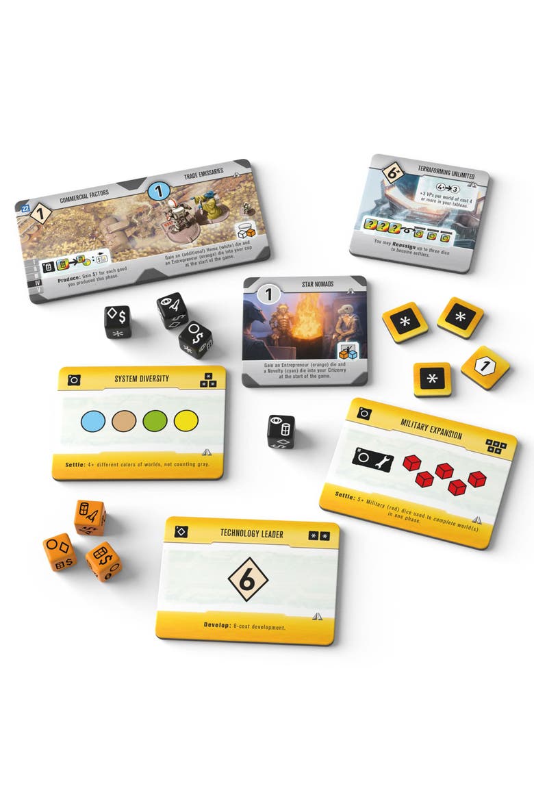 Roll for The Galaxy Board Game Ambition Expansion, Alternate, color, Multicolored