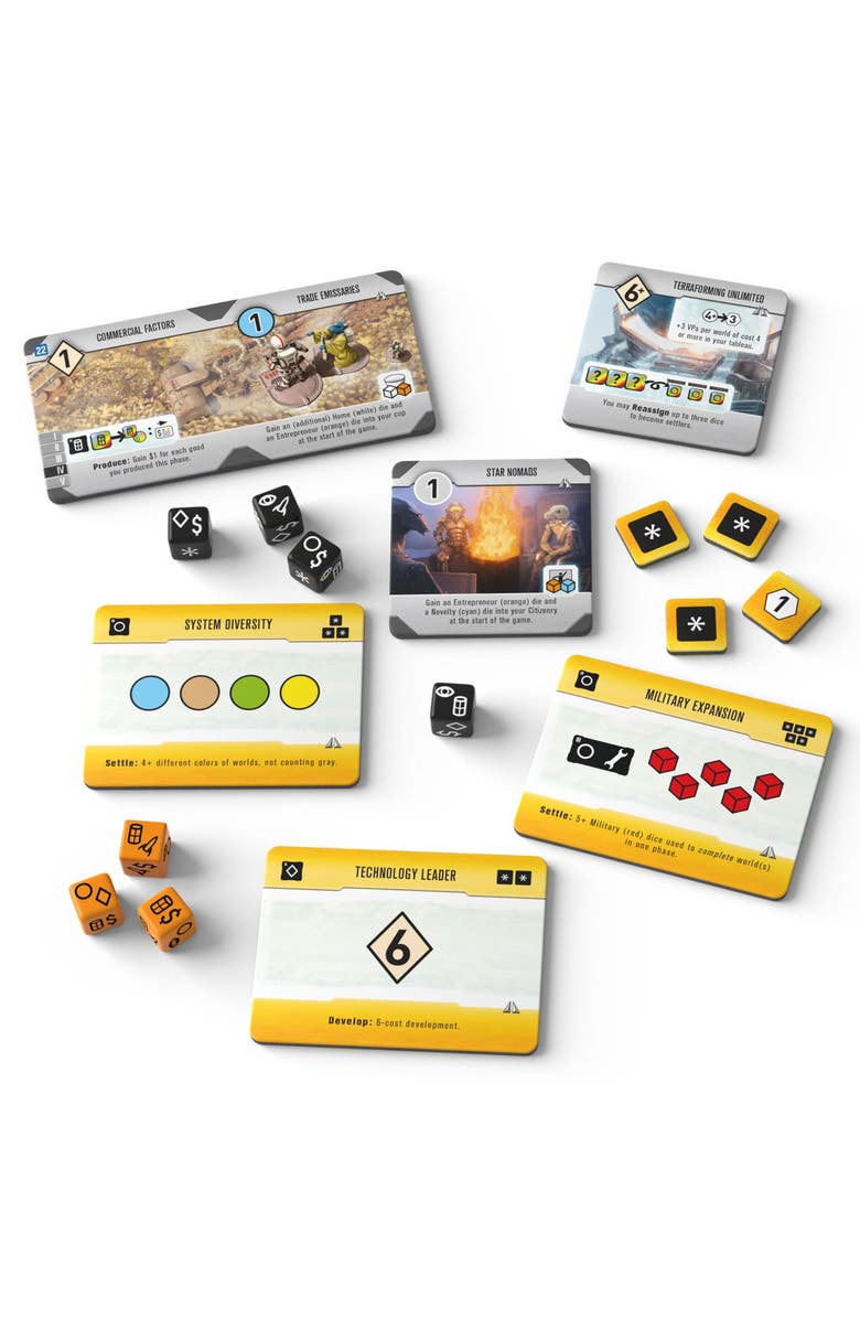 Rio Grande Games Roll for The Galaxy Board Game Ambition Expansion, Alternate, color, 