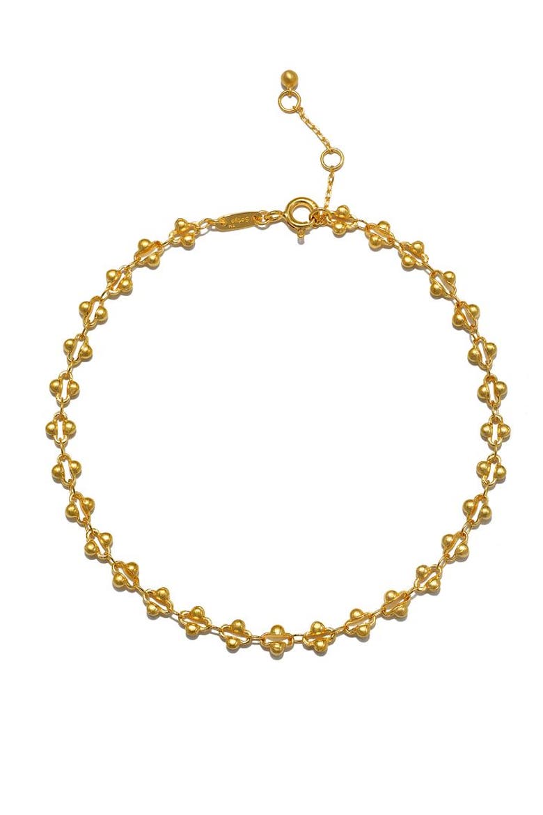 Illuminating Energy Gold Anklet, Main, color, Gold