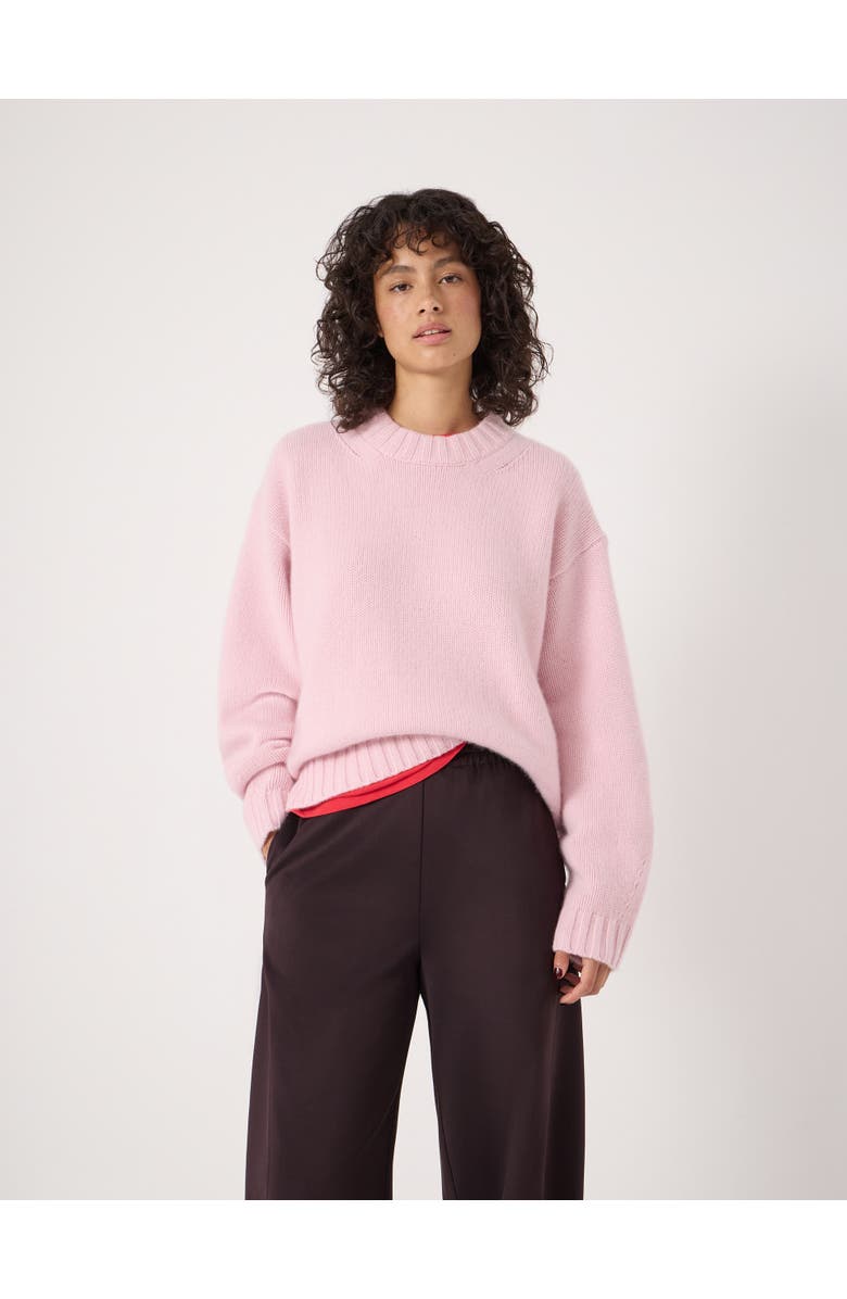 Hush Cora Relaxed Chunky Cashmere Sweater, Alternate, color, Blush Pink