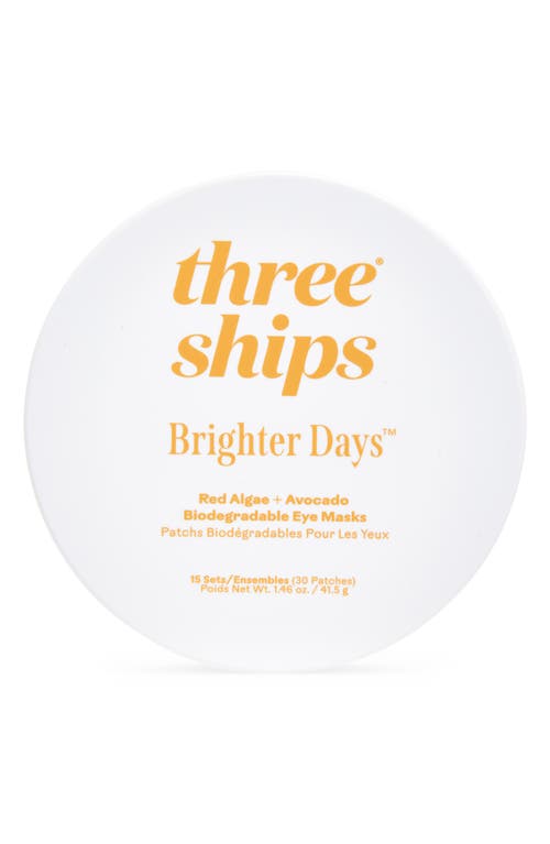 Three Ships Brighter Days™ Red Algae + Avocado Biodegradable Eye Mask In Transparent