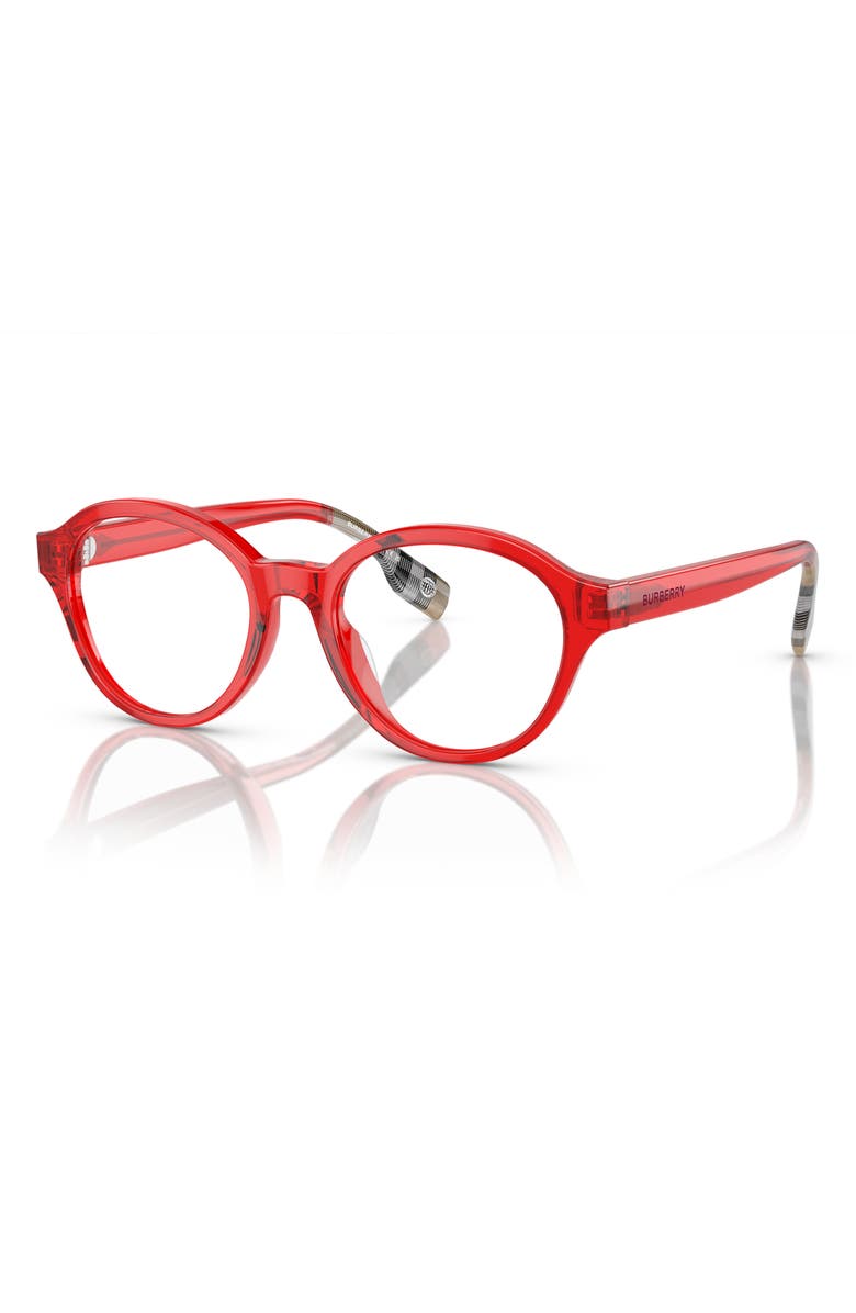 Burberry 48mm Phantos Optical Glasses, Alternate, color, Red / Demo Lens