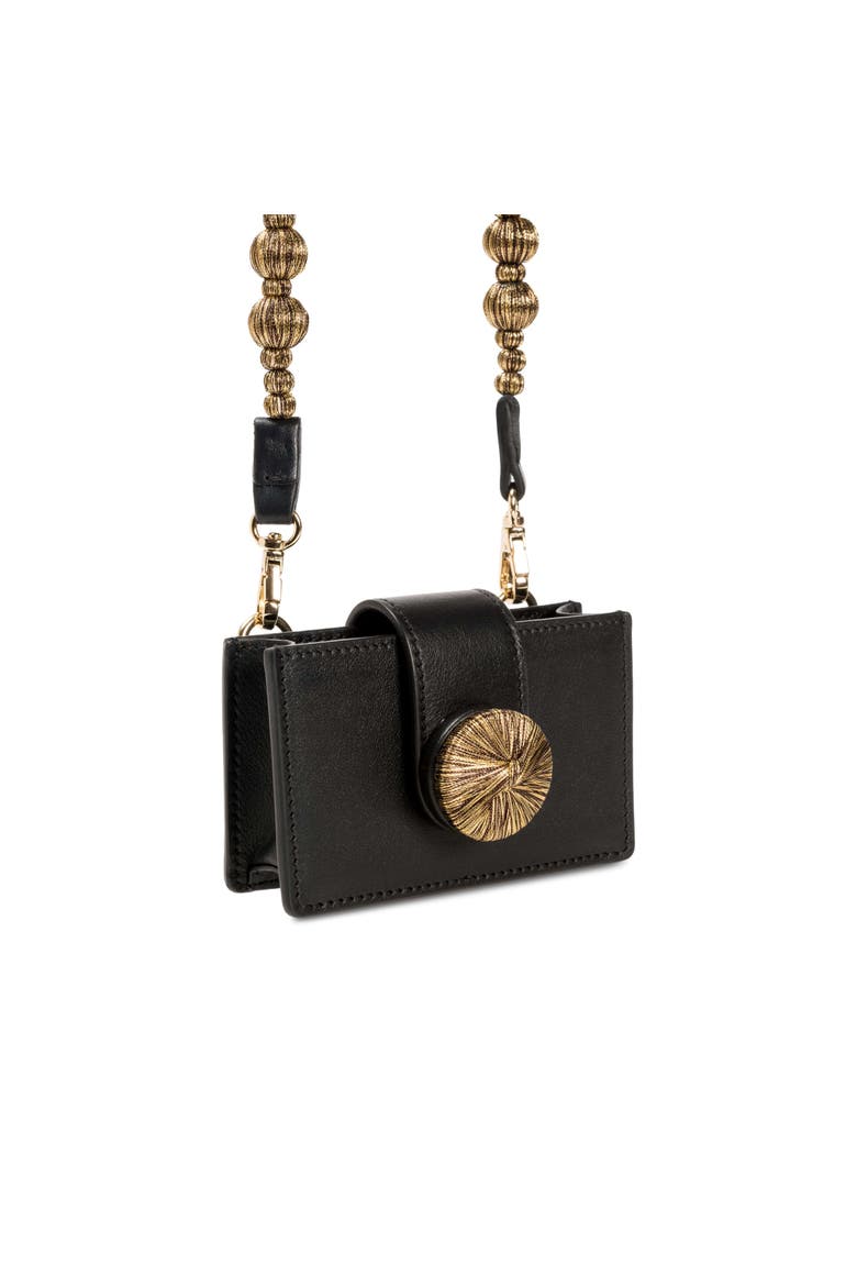 Alessa Black Card Holder, Alternate, color, Black