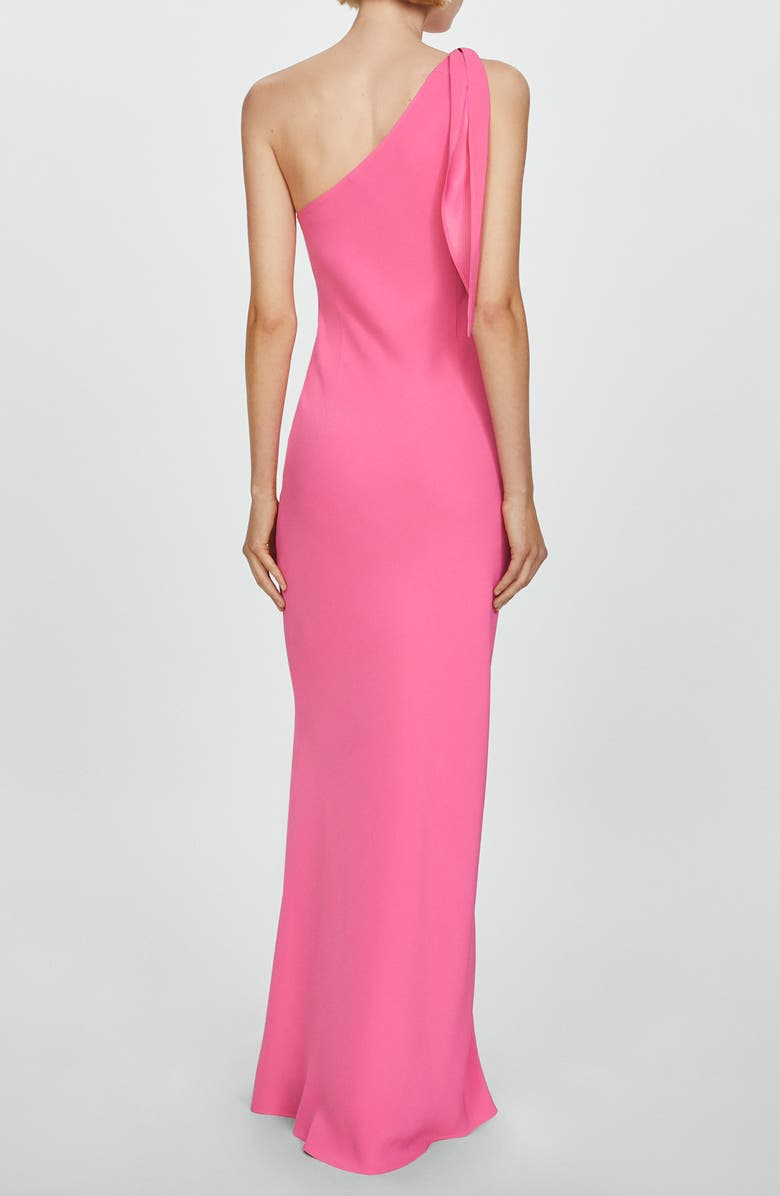 MANGO Lazaro One-Shoulder Gown, Alternate, color, 