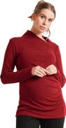 Nom Maternity Claire Asymmetric Neck Maternity Sweater