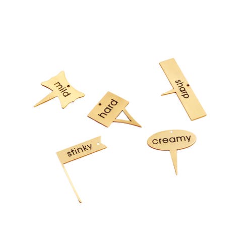 Luxe Cheese Markers - Set of 5