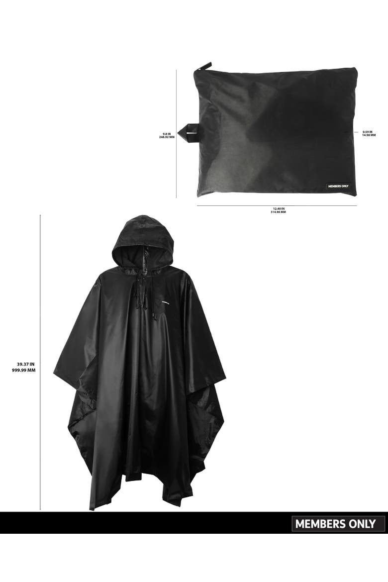 Waterproof Rain Travel Gear, Lightweight & Packable, Alternate, color, Black