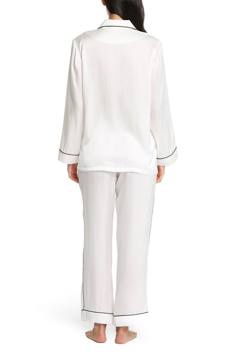 Silk Pajamas, Alternate, color, IVORY