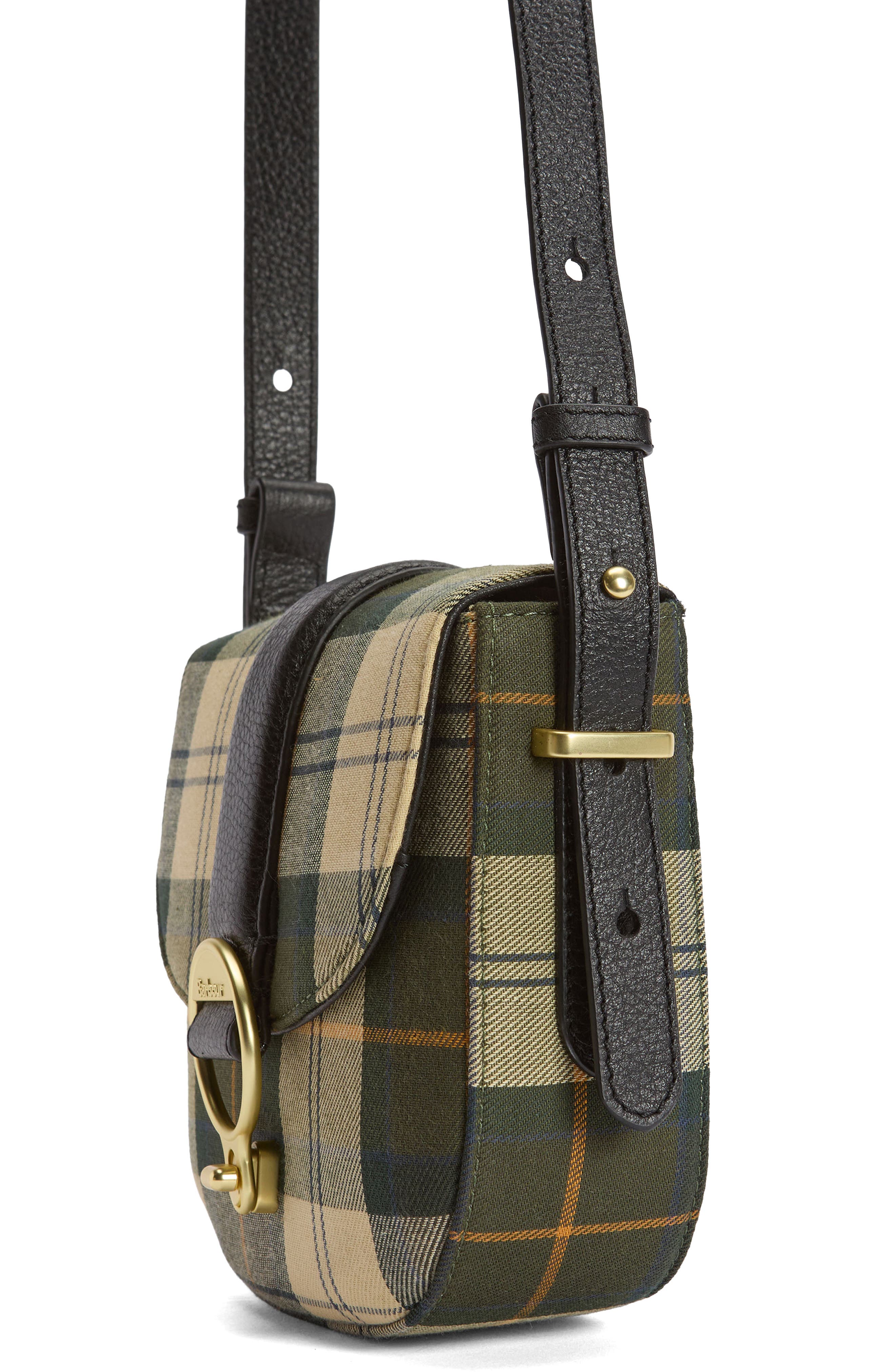 Barbour Elm Tartan Crossbody Bag, Alternate, color, Ancient Tartan