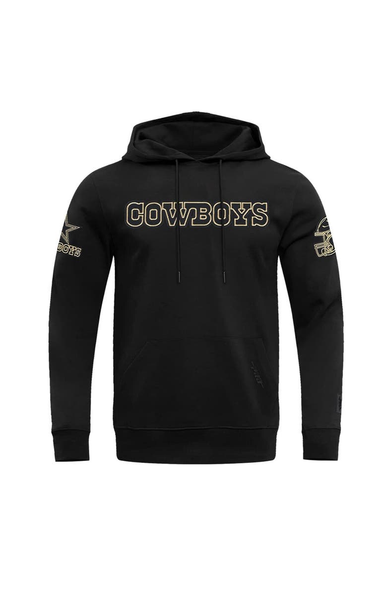 PRO STANDARD Men's Pro Standard Black Dallas Cowboys Classic Chenille Pullover Hoodie, Alternate, color, 