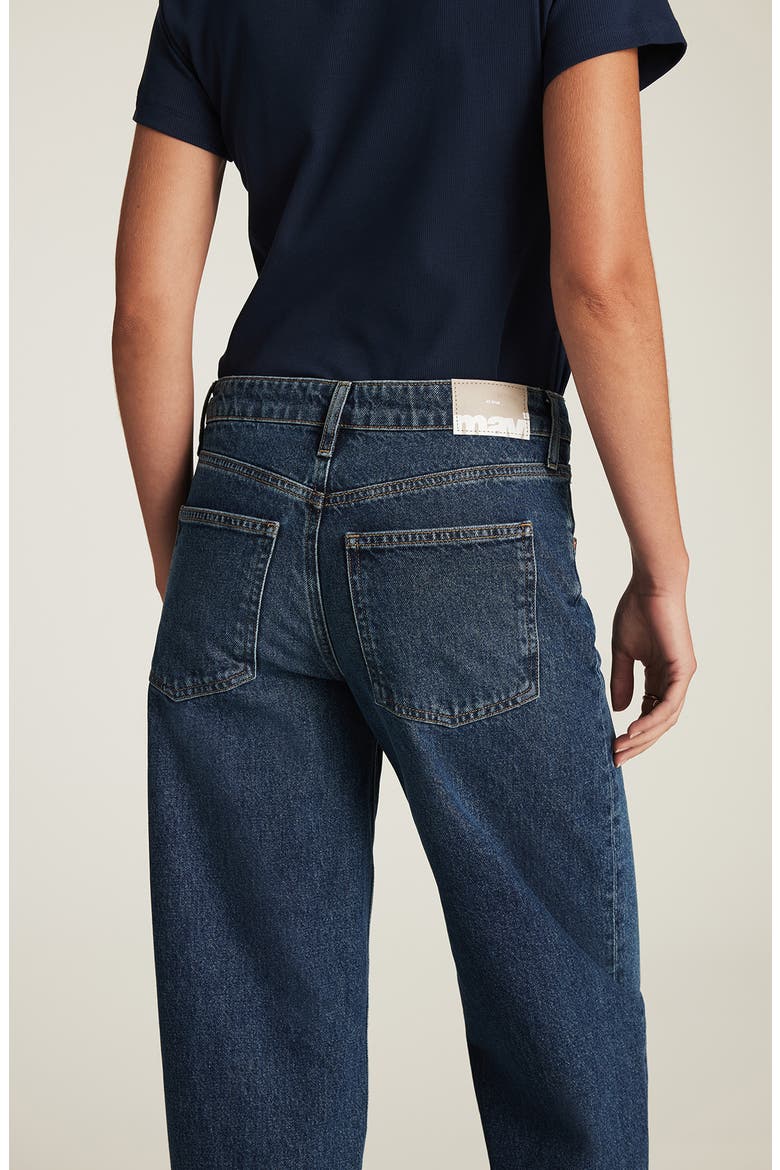 Nica High Waist Barrel Jeans, Alternate, color, DARK BRUSHED CLASSIC DENIM