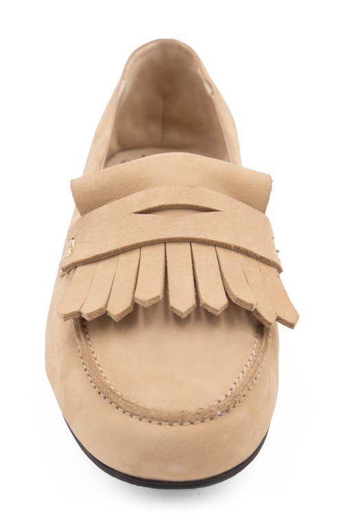 Amalfi By Rangoni Donnola Kiltie Penny Loafer In Sand Tiffany
