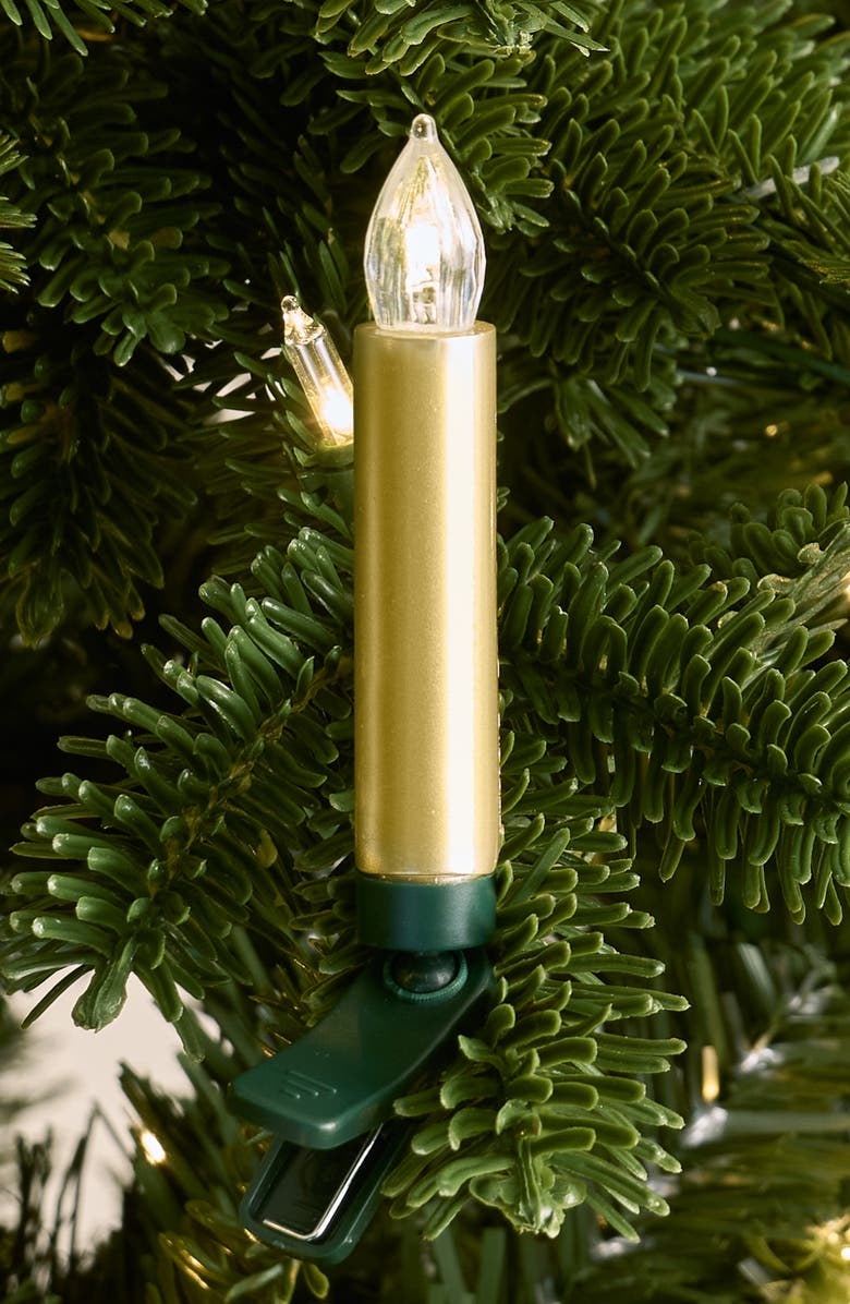 Balsam Hill Gold Color-Changing Christmas Tree Candle Set, Alternate, color, Gold