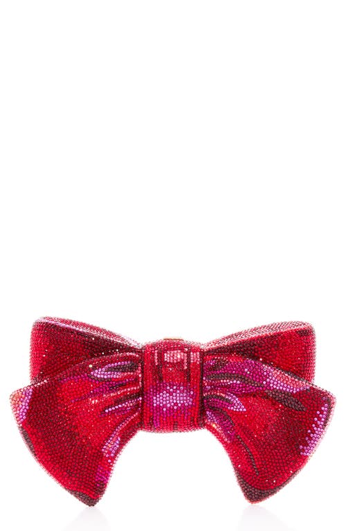 Judith Leiber Couture Bow Clutch In Red