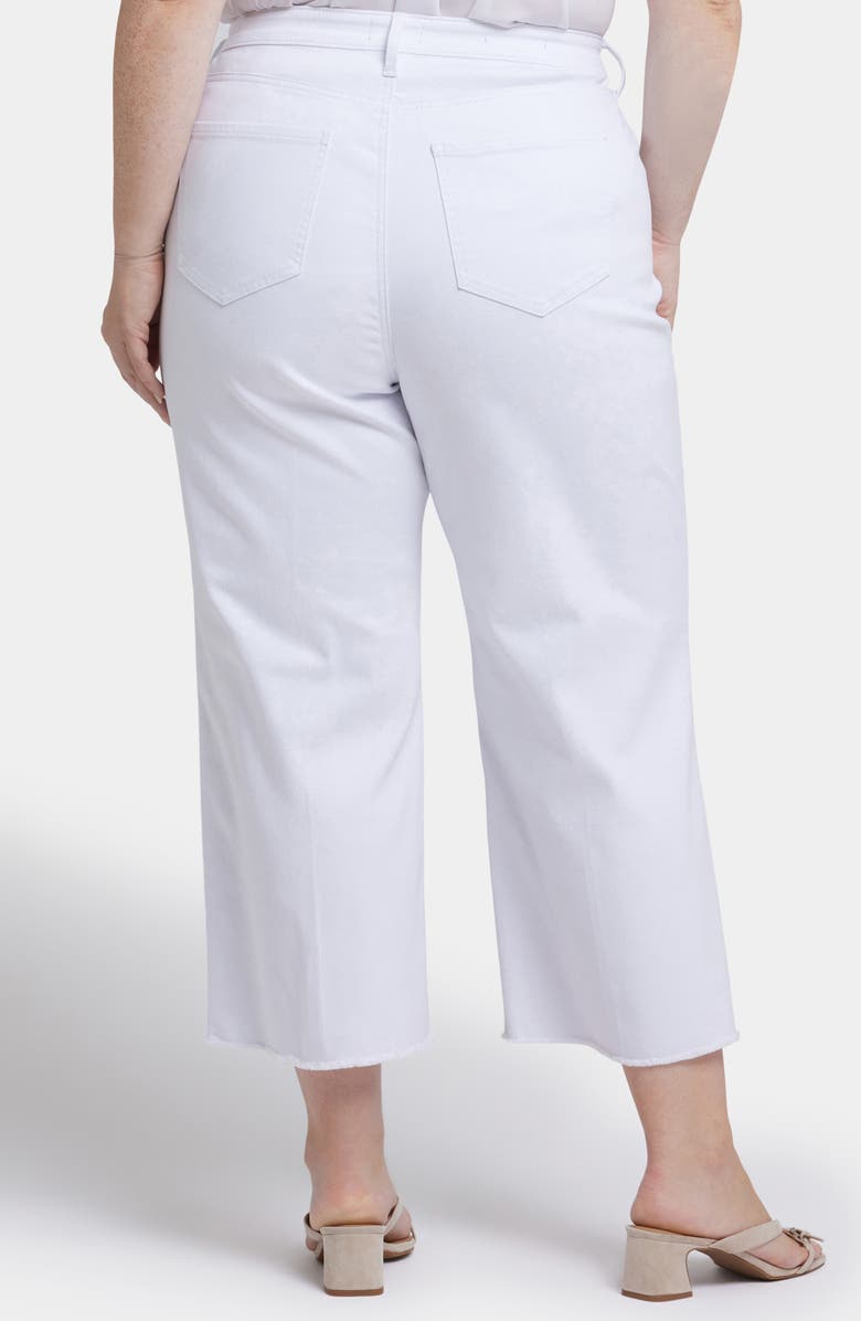 NYDJ Coco High Waist Relaxed Crop Wide Leg Jeans, Alternate, color, Optic White
