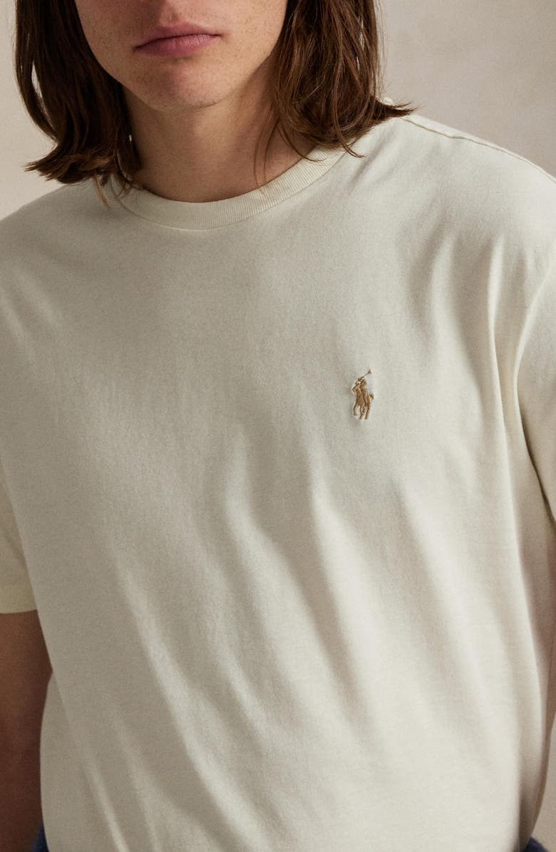 Polo Ralph Lauren Classic Fit Crewneck T-Shirt, Alternate, color, Parchment Cream