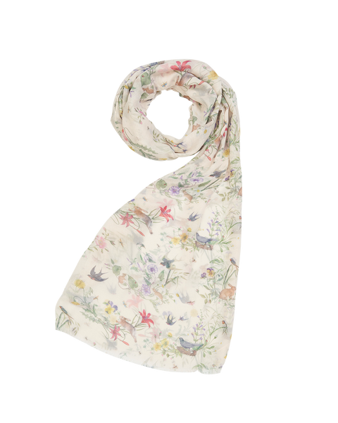 Bunny Toile Lightweight Scarf