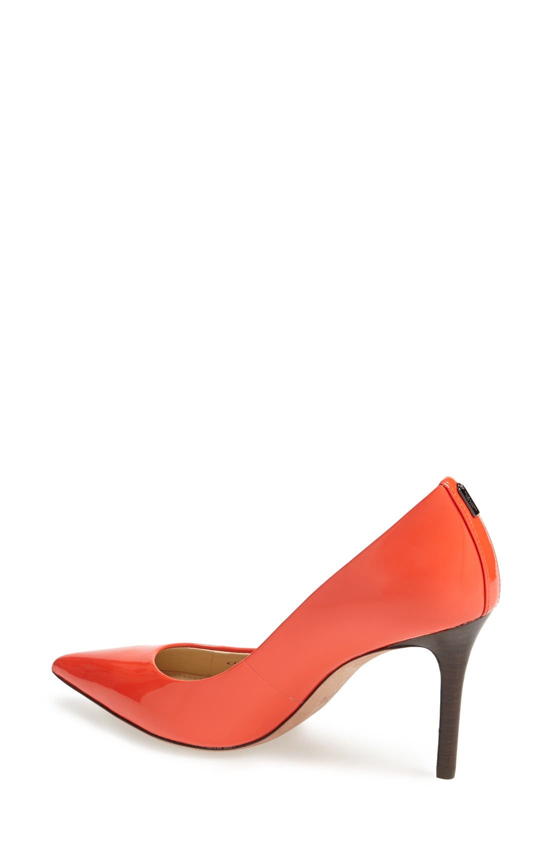'Teddie' Pointy Toe Pump, Alternate, color, CORAL