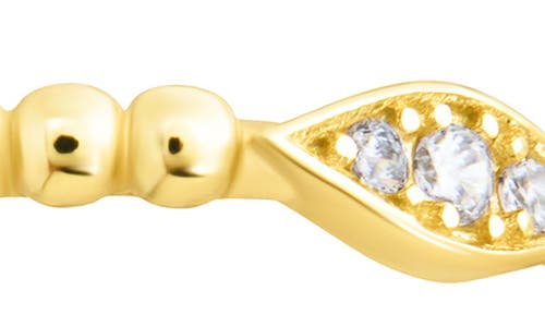 Sterling Forever Lydia Cubic Zirconia Bubble Ring In Gold