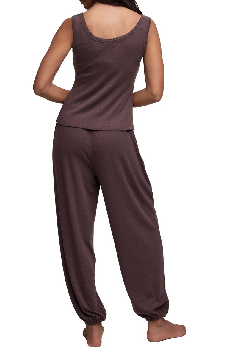 2-Piece Pointelle Sleep Set, Alternate, color, UMBER