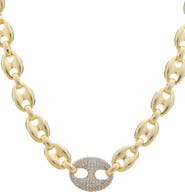 Juvell Cubic Zirconia Mariner Chain Necklace