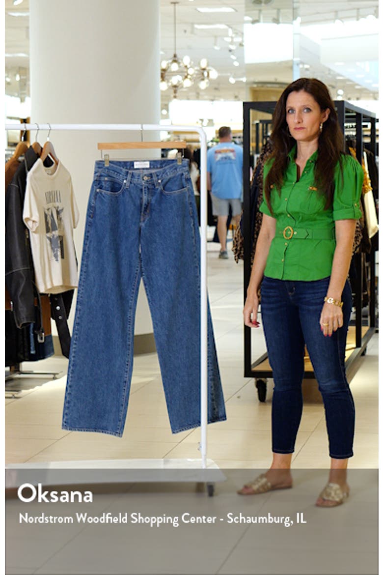Mica Low Rise Wide Leg Organic Cotton Jeans video
