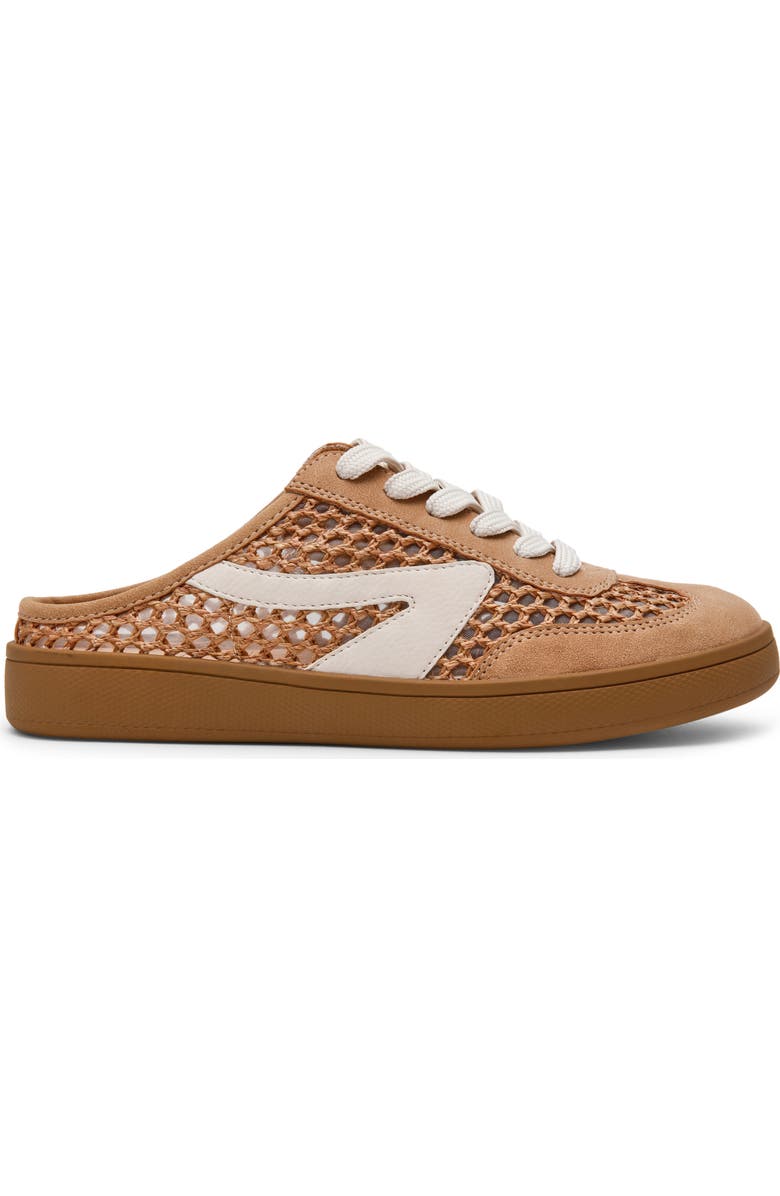 DV by Dolce Vita Vitally Faux Shearling Lined Mule Sneaker, Alternate, color, Camel Woven