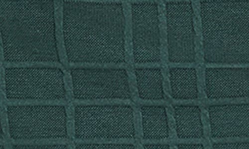 Tommy Hilfiger Windowpane Short Sleeve Shift Dress In Green