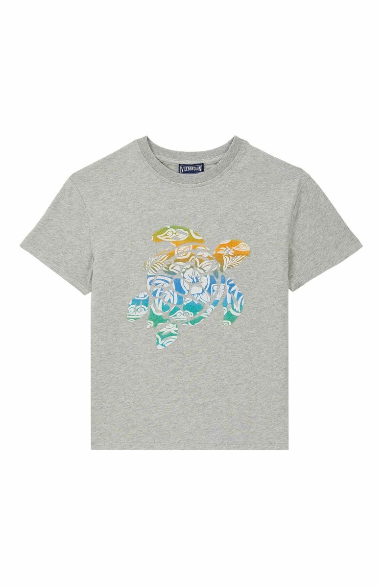 Vilebrequin Kids' Organic Cotton Tahiti Turtles T-Shirt, Main, color,